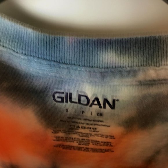Gildan T Shirt Tie Dye Swirl Spiral Tee Short Sleeve Cotton Logo Adult Small S - Picture 10 of 10